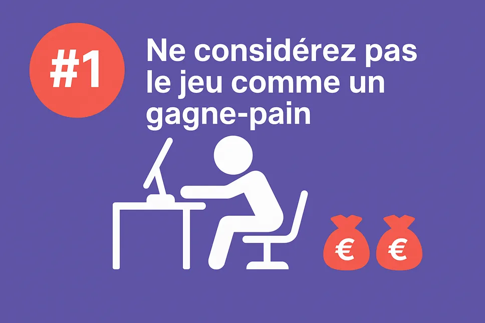 Ne considérez pas le jeu comme un gagne-pain
